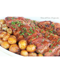 Costelinha Suína Fresca tipo BBQ (acompanha frasco de Barbecue)