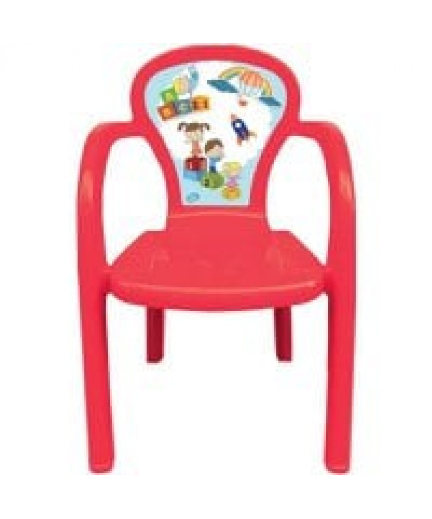 Cadeira Infantil de Plástico Educativa Decorada - Usual Plastic Brinquedos