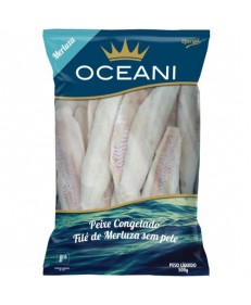 FILÉ MERLUZA SEM PELE CONGELADO OCEANI 500G