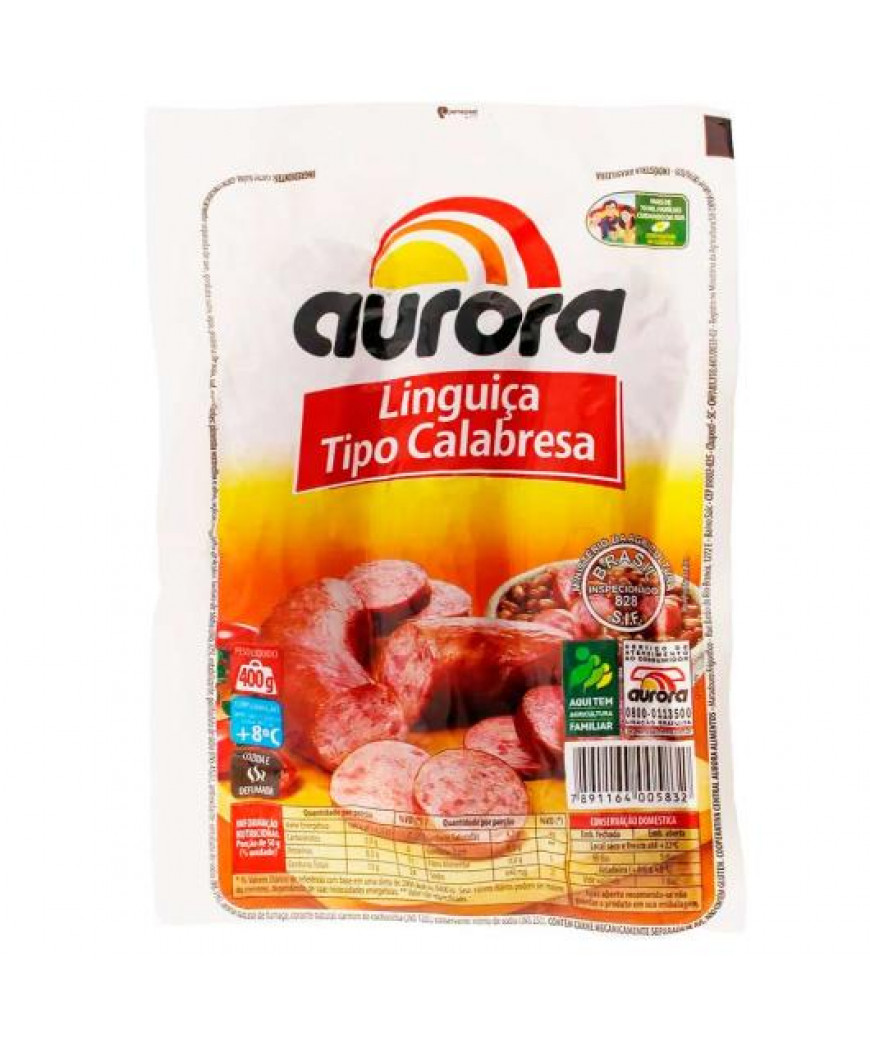 LINGUIÇA AURORA TIPO CALABRESA KG
