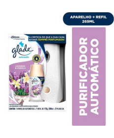 APARELHO ODORIZADOR AUTOMÁTICO + REFIL GLADE 175G + 2 PILHAS AA