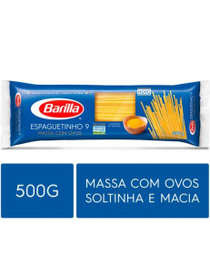 MACARRÃO BARILLA COM OVOS ESPAGUETINHO N°9 500G