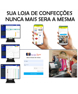 Fashion  & calçados -  software pdvs + site pronto