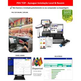 Açougue PDV para rodar diretamente no seu computador (instalação local) ou em Nuvem