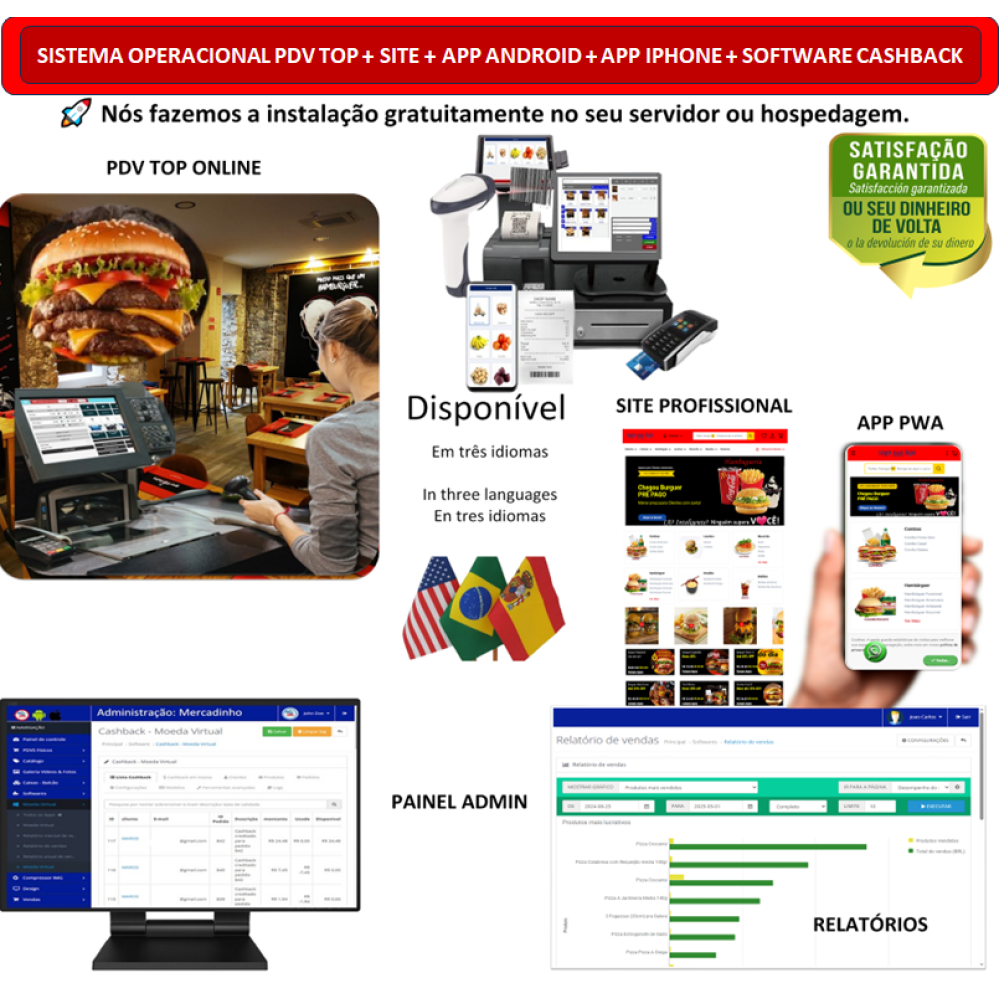 Sistema Completo para Hamburguerias