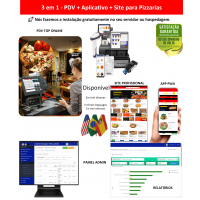 Pizzarias 3 em 1 - PDV + APP + Site - Sistema de vendas com PDV, Aplicativo e Site profissional