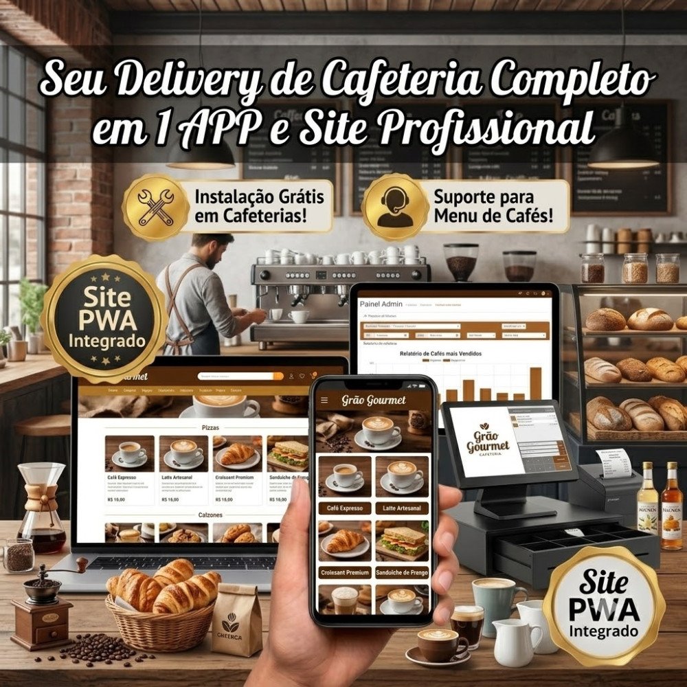 Cafeterias Site + AppS  (Assinatura Básico / Starter) ou mais...