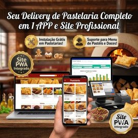 Pastelaria Site + AppS (Assinatura Básico / Starter) ou mais...