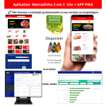 Aplicativo 2em1 Açougue - site pronto + app