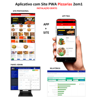 App 2em1  Cosméticos - site pronto + app