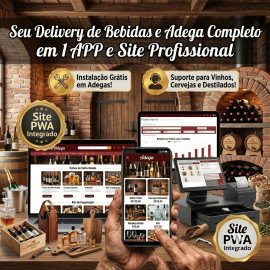 Adegas Site + AppS  (Assinatura Básico / Starter) ou mais...
