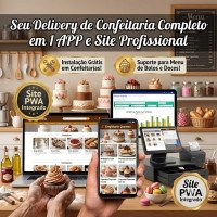 Confeitarias Site + AppS (Assinatura Básico / Starter) ou mais...