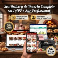 Docerias Site + AppS (Assinatura Básico / Starter) ou mais...
