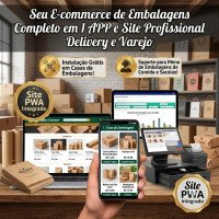Casa de embalagens Site + AppS (Assinatura Básico / Starter) ou mais...