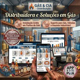 Distribuidora de Gás Site + AppS + Programa de Fid..