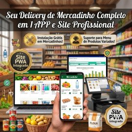 Mercadinhos Site + AppS (Assinatura Básico / Starter) ou mais...