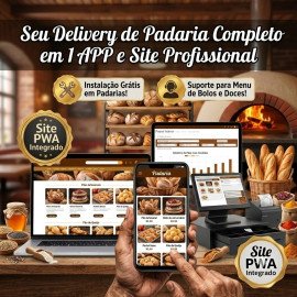 Padarias Site + AppS (Assinatura Básico / Starter) ou mais...