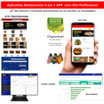 App 2em1 Restaurante - site pronto + app