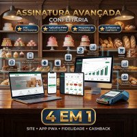 Conteitarias  (Assinatura Avançado)  Site + AppS + Programa de Fidelidade Cashback ou mais...