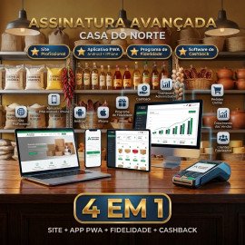 Casa do Norte   (Assinatura Avançado) Site + AppS + Programa de Fidelidade Cashback ou mais...