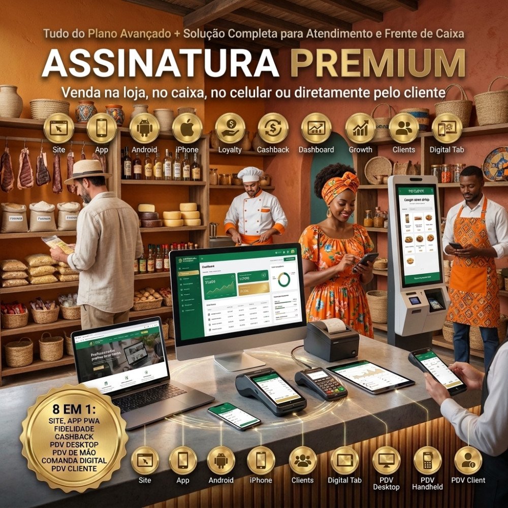 Casa do Norte  (Assinatura Premium) Site + AppS + Programa de Fidelidade Cashback + PDV
