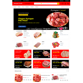 Site Açougues - site pronto