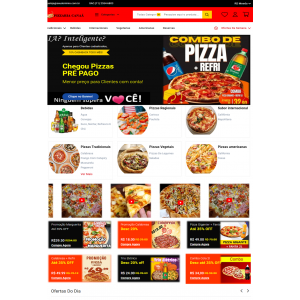 Site Pizzarias - site pronto