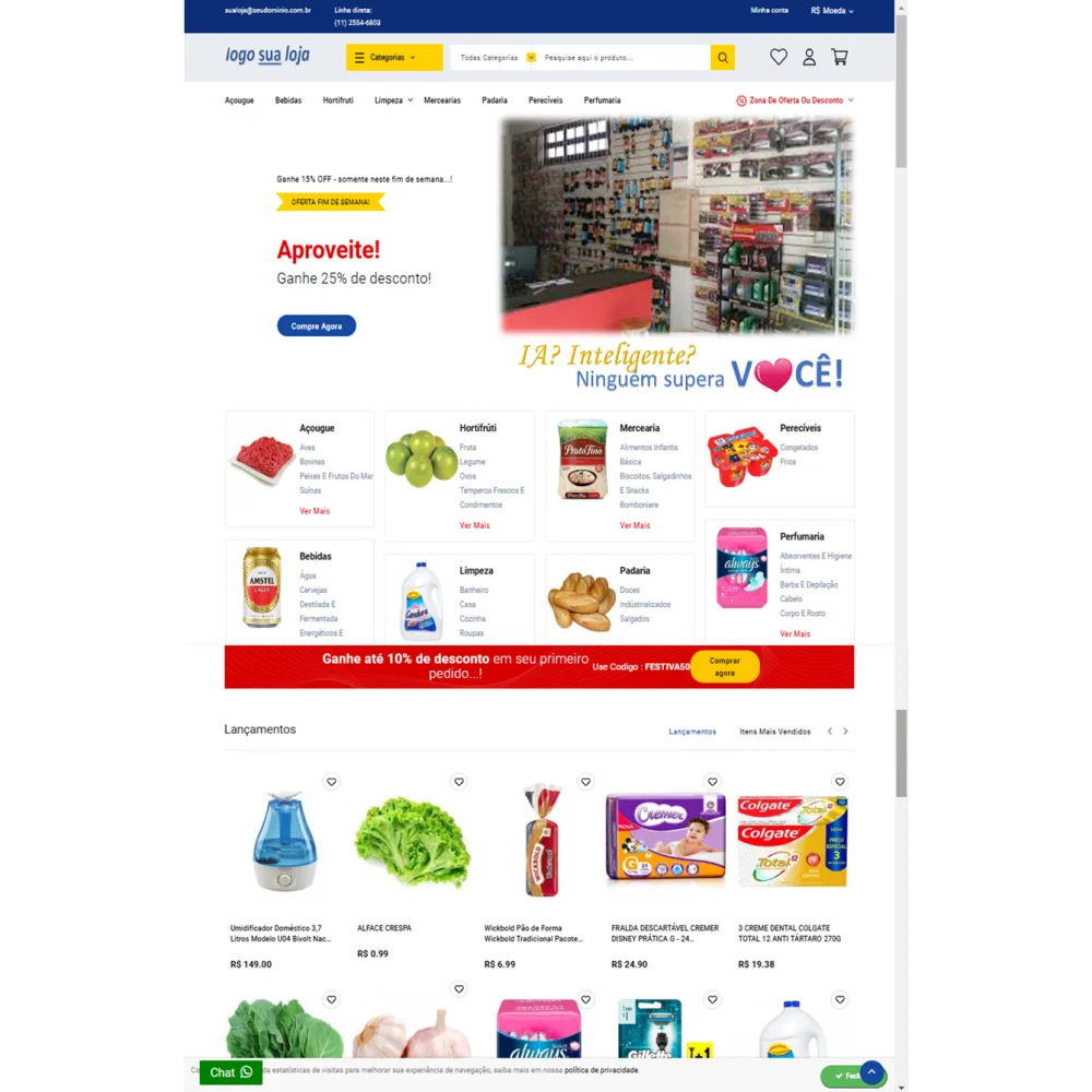 Autopeças - site pronto