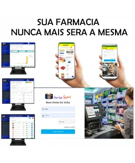 Farmácia -  pdvs balcão + site pronto