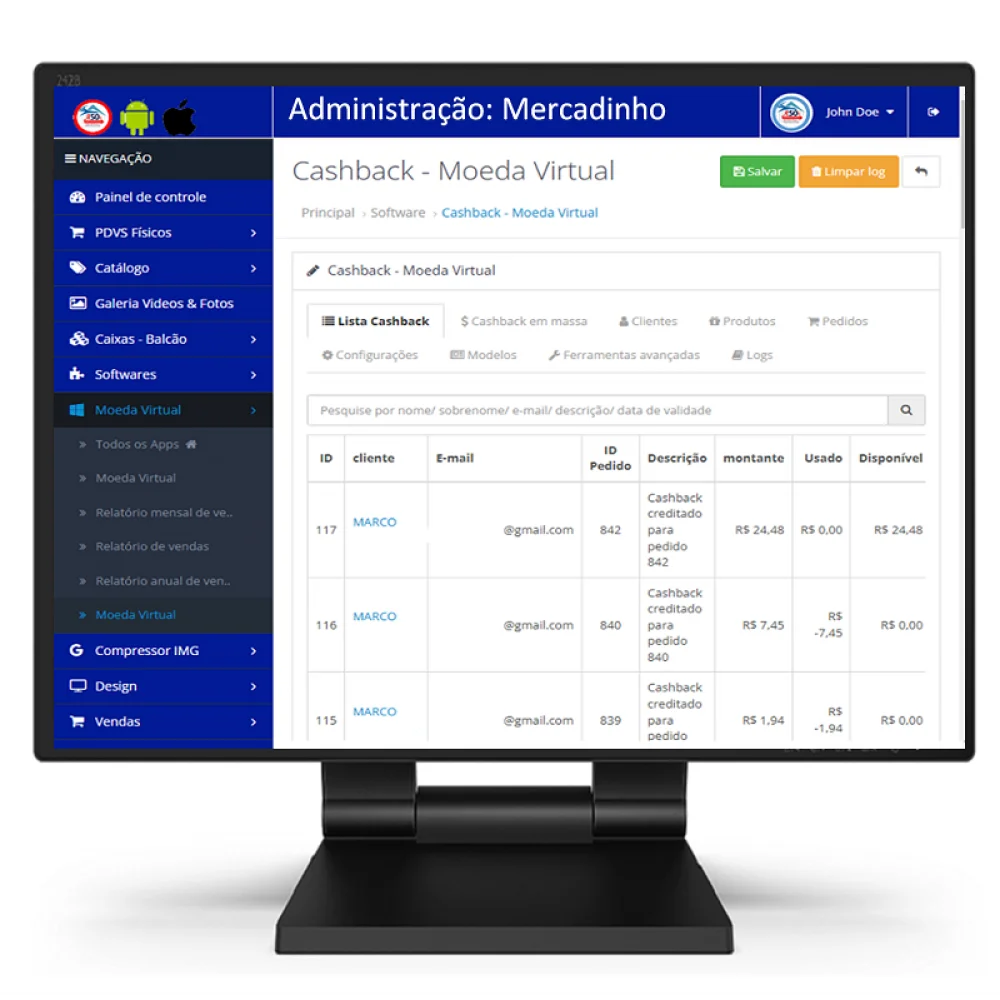 Pet shop - software pdvs + site pronto